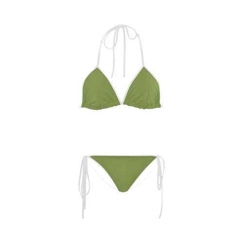 Peridot Color Accent Custom Bikini Swimsuit