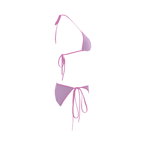 Violet Tulle Color Accent Custom Bikini Swimsuit