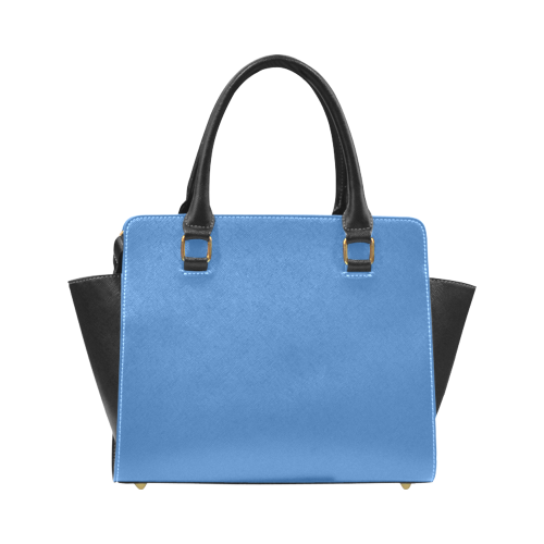 Palace Blue Color Accent Rivet Shoulder Handbag (Model 1645)