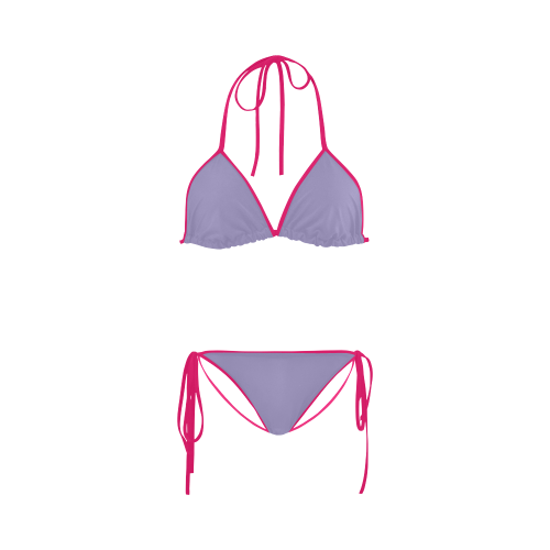 Violet Tulip Color Accent Custom Bikini Swimsuit