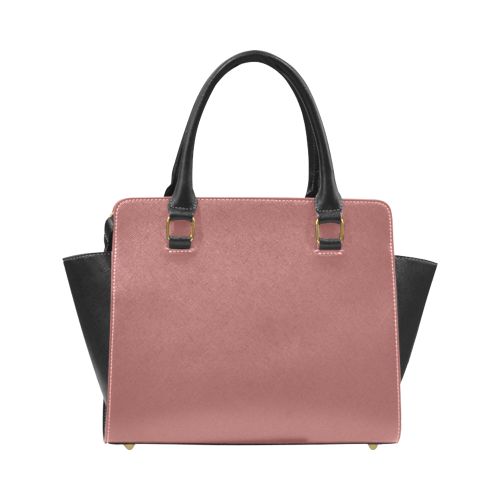 Marsala Color Accent Rivet Shoulder Handbag (Model 1645)