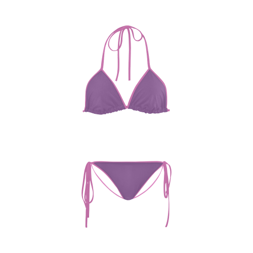 Dewberry Color Accent Custom Bikini Swimsuit