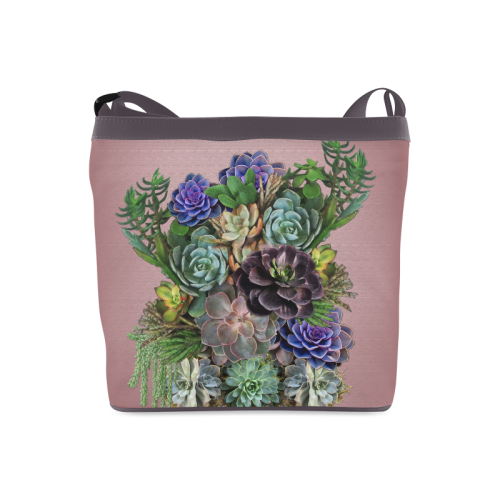 large succulent display Crossbody Bags (Model 1613)