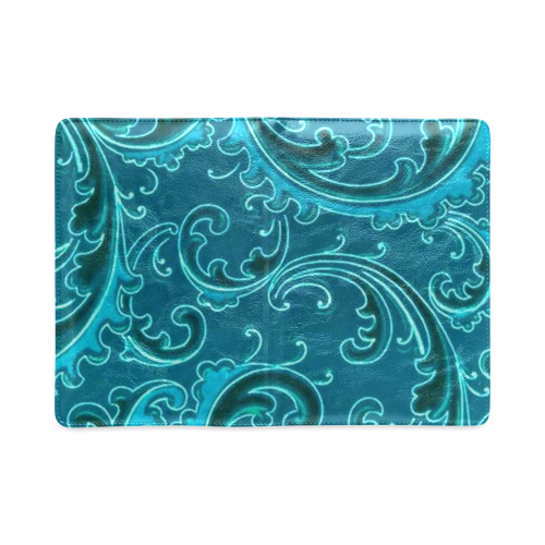 Vintage Swirls Curlicue Teal Turquoise Peacock Custom NoteBook A5