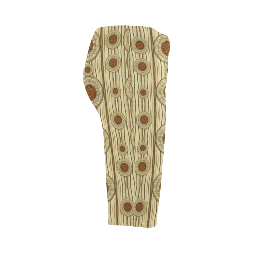 Decorative wood Hestia Cropped Leggings (Model L03)