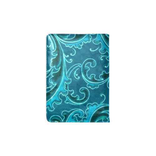 Vintage Swirls Curlicue Teal Turquoise Peacock Custom NoteBook A5