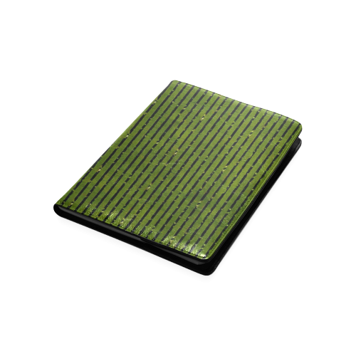 Green Glitter Stripe Custom NoteBook B5