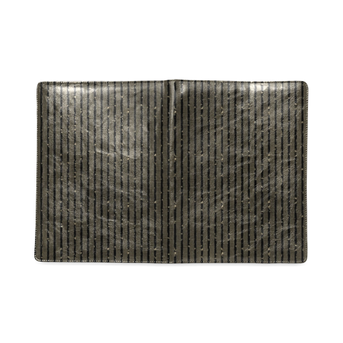 Sepia Glitter Stripe Custom NoteBook B5