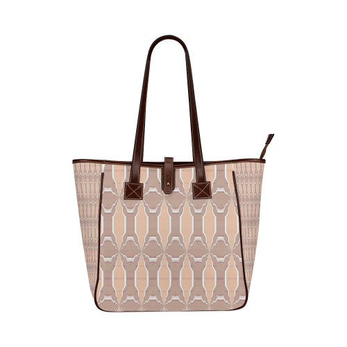 beige classic tote bag-#Annabellerockz Classic Tote Bag (Model 1644)