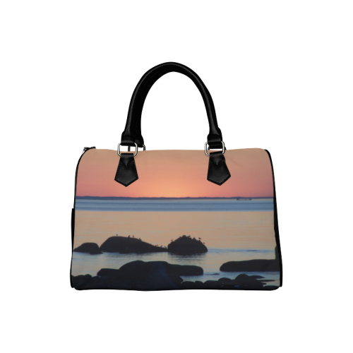 Dusk on the Sea Boston Handbag (Model 1621)