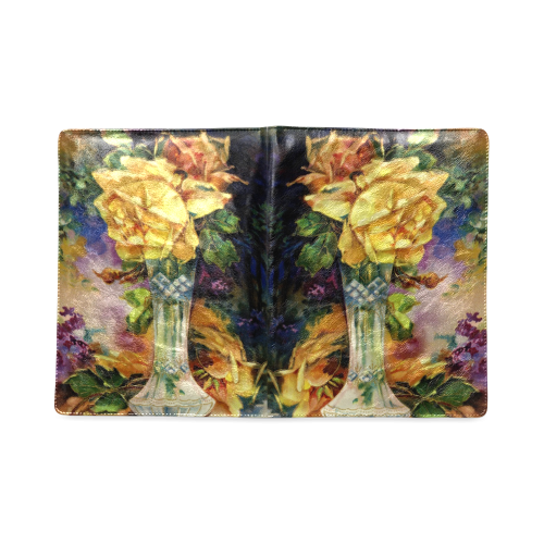 Vintage Vase and Yellow Roses Custom NoteBook B5