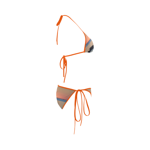 Dusk on the Sea Custom Bikini Swimsuit