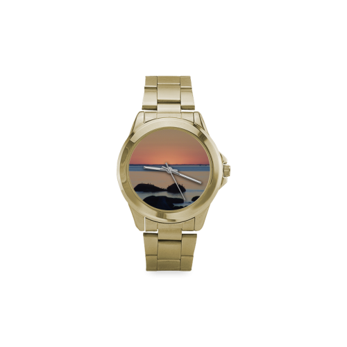 Dusk on the Sea Custom Gilt Watch(Model 101)