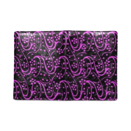 Vintage Floral Purple Amethyst Black Custom NoteBook B5