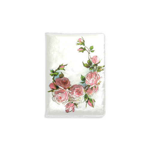 Vintage Pink Rose Floral Custom NoteBook A5