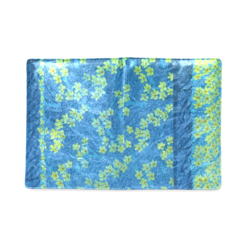 Vintage Flowers Teal Blue Floral Custom NoteBook B5