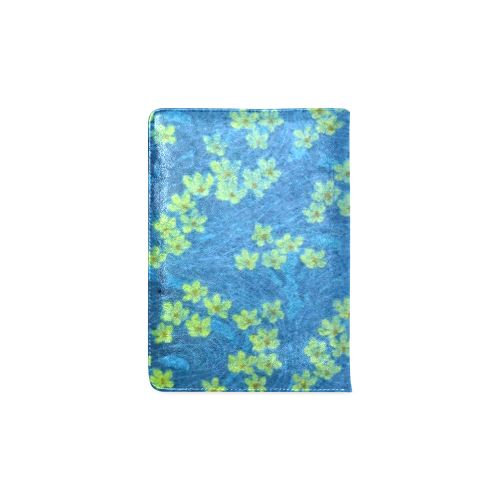 Vintage Springtime Floral Blue Custom NoteBook A5
