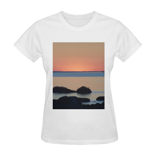 Dusk on the Sea Sunny Women's T-shirt (Model T05)