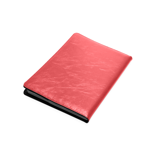 Poppy Red Color Accent Custom NoteBook B5