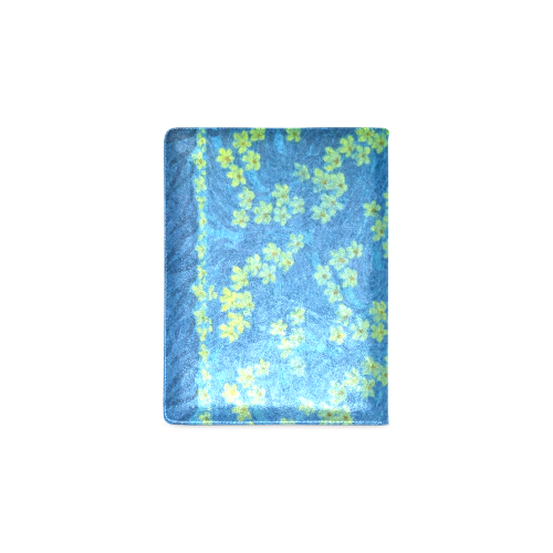 Vintage Flowers Teal Blue Floral Custom NoteBook B5