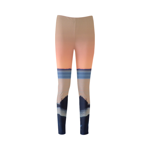 Dusk on the Sea Cassandra Women's Leggings (Model L01)