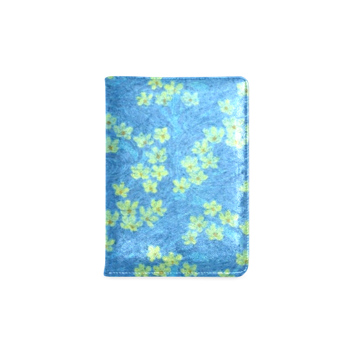 Vintage Springtime Floral Blue Custom NoteBook A5