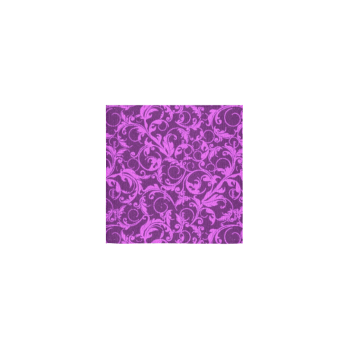 Vintage Swirls Winterberry Orchid Purple Square Towel 13“x13”