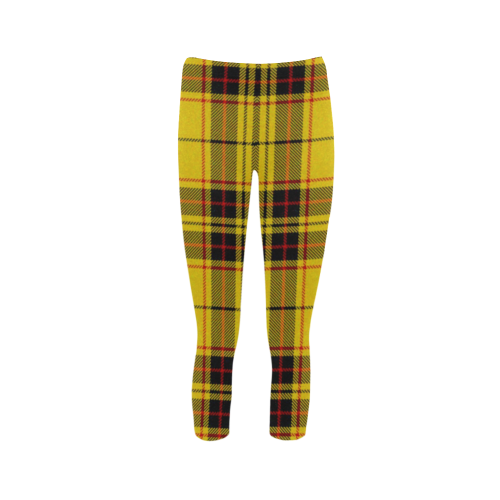 TARTAN-YELLOW 2 Capri Legging (Model L02)