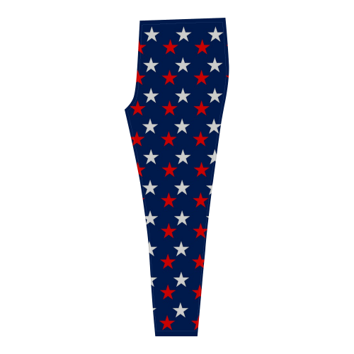 STARS RED AND WHITE Cassandra Women's Leggings (Model L01)