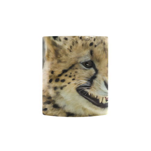 Painting  Grinning Cheetah Portrait Custom Morphing Mug