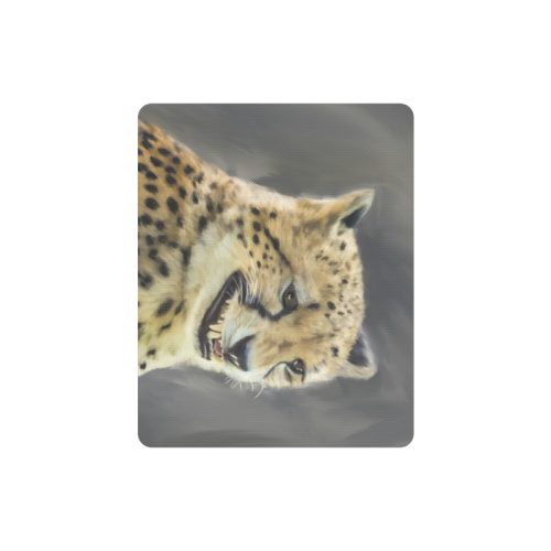 Painting  Grinning Cheetah Portrait Rectangle Mousepad