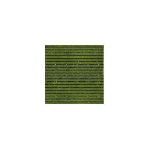 Green Glitter Stripe Square Towel 13“x13”
