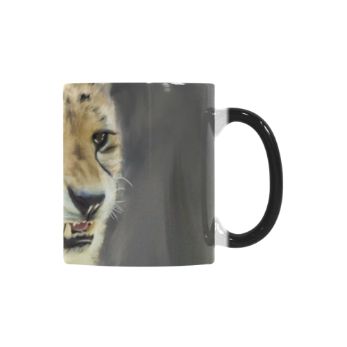 Painting  Grinning Cheetah Portrait Custom Morphing Mug