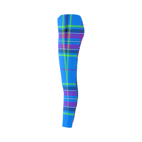 TARTAN-BLUE Cassandra Women's Leggings (Model L01)