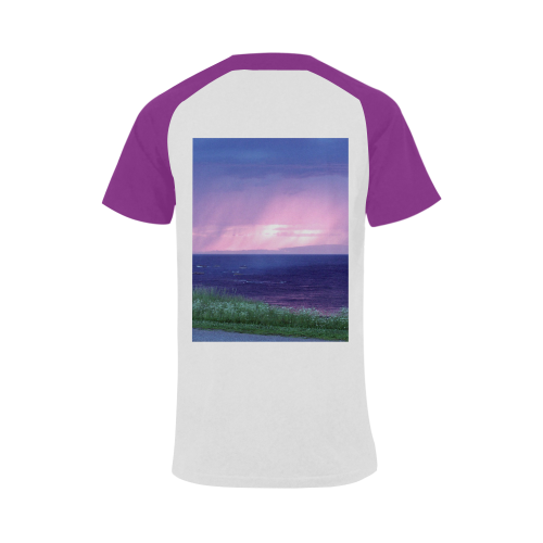 Purple Rain Men's Raglan T-shirt (USA Size) (Model T11)