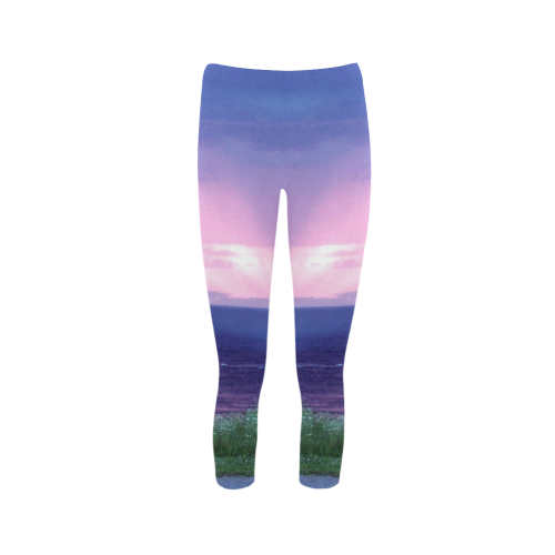 Purple Rain Capri Legging (Model L02)