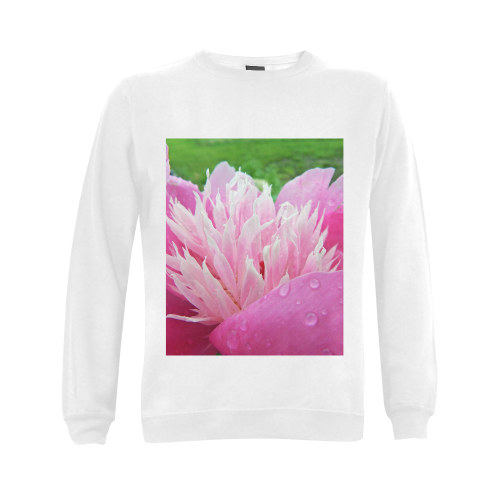 Wet Peony Gildan Crewneck Sweatshirt(NEW) (Model H01)