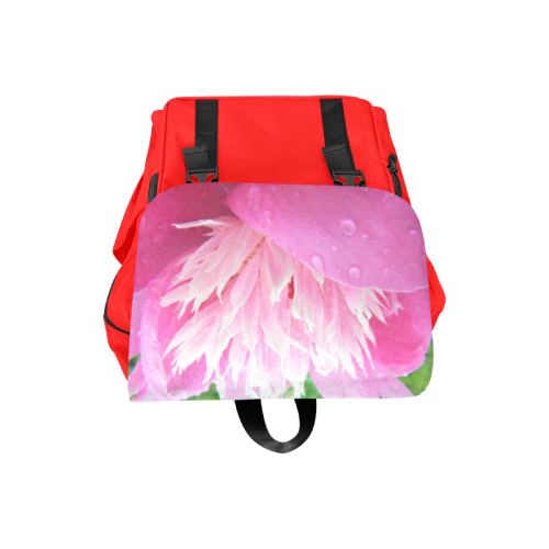 Wet Peony Casual Shoulders Backpack (Model 1623)