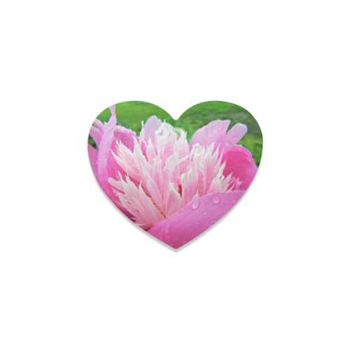 Wet Peony Heart Coaster