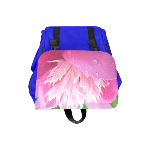 Wet Peony Casual Shoulders Backpack (Model 1623)