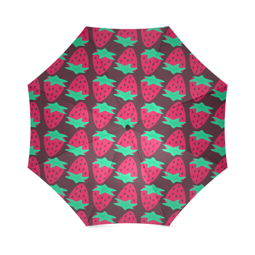 Strawberry Pattern Foldable Umbrella (Model U01)