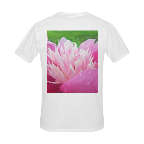 Wet Peony Men's Slim Fit T-shirt (Model T13)