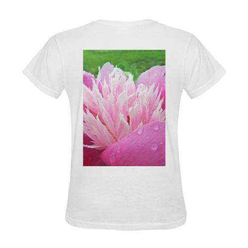 Wet Peony Sunny Women's T-shirt (Model T05)