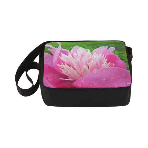 Wet Peony Classic Cross-body Nylon Bags (Model 1632)