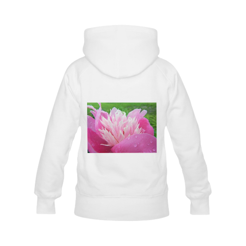 Wet Peony Women's Classic Hoodies (Model H07)