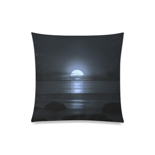 Moony Sunset Custom Zippered Pillow Case 20"x20"(One Side)