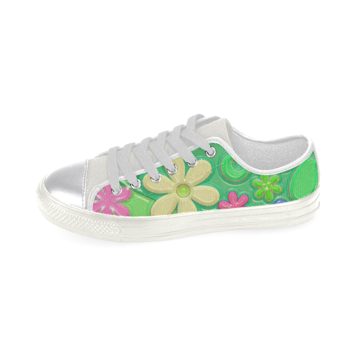Floral20151014 Women's Classic Canvas Shoes (Model 018)