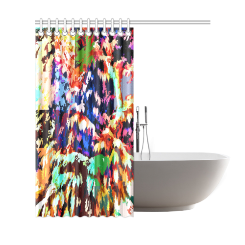 Foliage Patchwor #7 - Jera Nour Shower Curtain 69"x72"