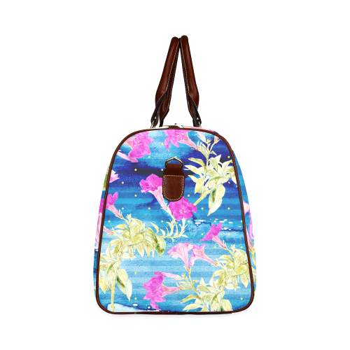 Floral Dream Waterproof Travel Bag/Small (Model 1639)