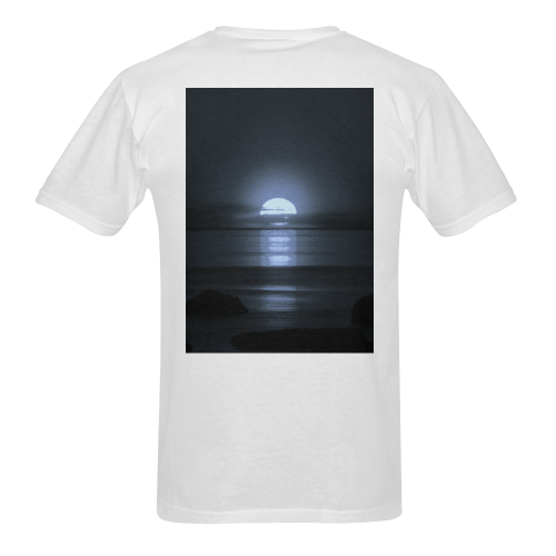 Moony Sunset Sunny Men's T- shirt (Model T06)